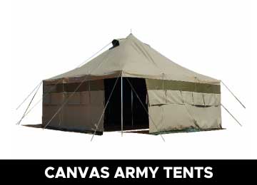 CANVAS ARMY TENTS for Sale